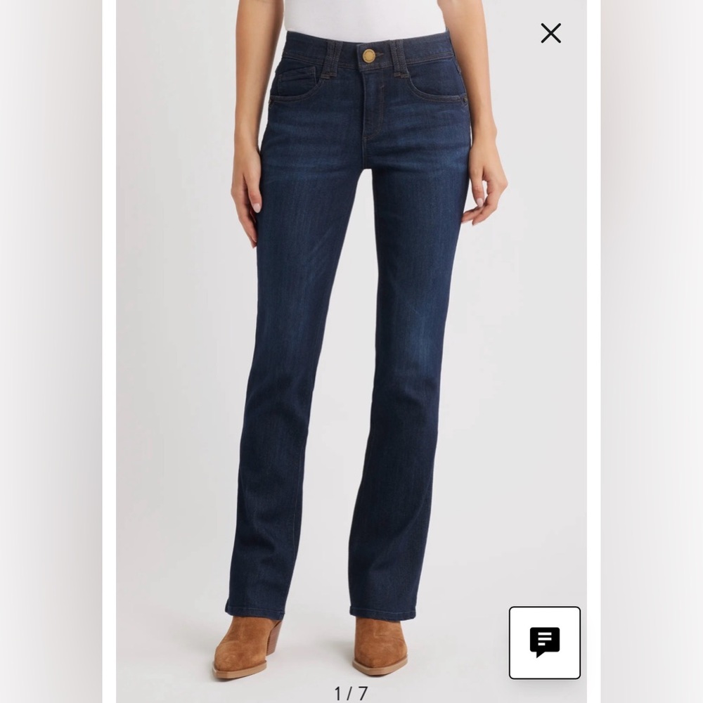 Wit & Wisdom Dark Blue Bootcut Jeans - Picture 4 of 5